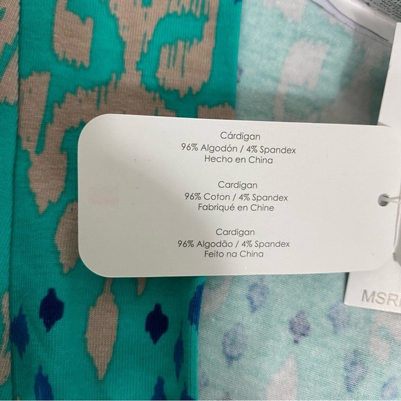 All For Color Womens Sweater Size Medium Brooklyn Diagonal Zip Cardigan Green - Picture 6 of 9